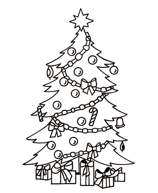 670x820 how do you draw a christmas tree simple christmas tree drawing - Christmas Tree Drawing Pictures