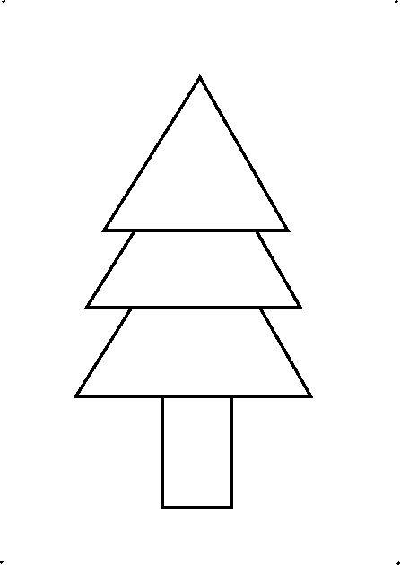 446x630 how to draw a decorative christmas tree using geometrical shapes - Christmas Tree Drawing Step By Step