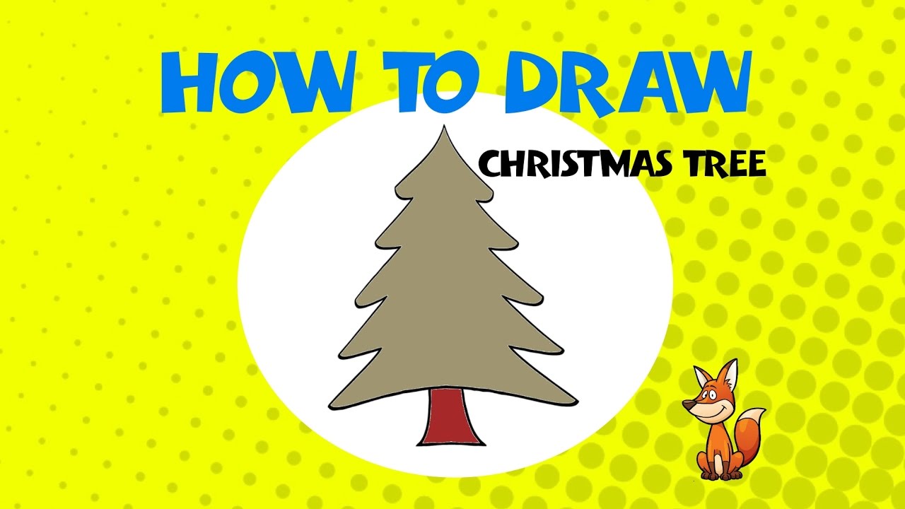 1280x720 How To Draw Christmas Trees - Christmas Tree Drawing Steps