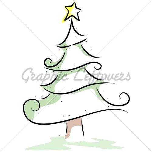500x500 Simple Step - Christmas Tree Drawing Steps
