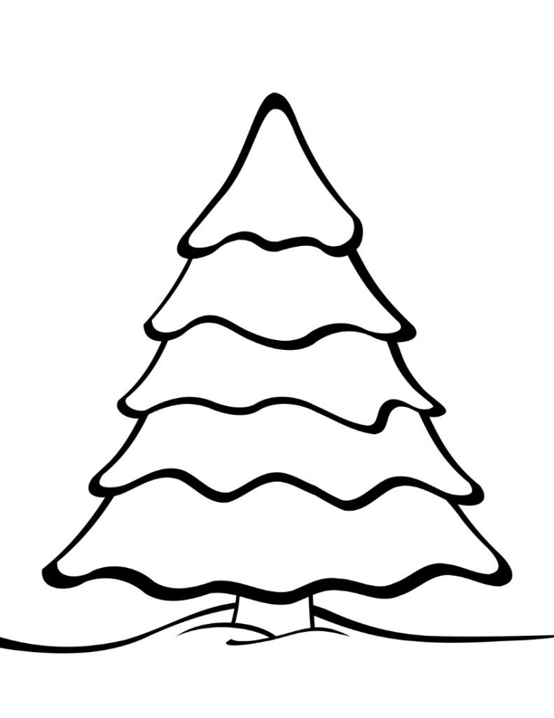 791x1024 free printable christmas tree templates christmas christmas - Christmas Tree Drawing Template