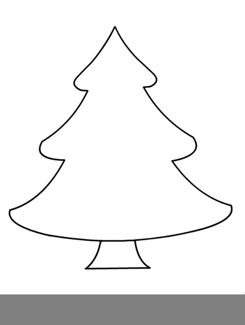 Christmas Tree Drawing Template at PaintingValley.com | Explore ...