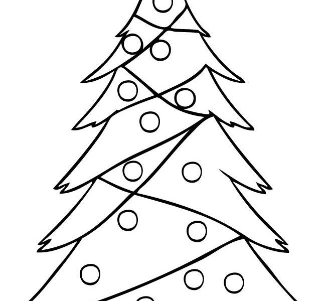 650x600 Christmas Tree Sketch Pencil Drawing Line Drawing Of A Christmas - Christmas Tree Line Drawing