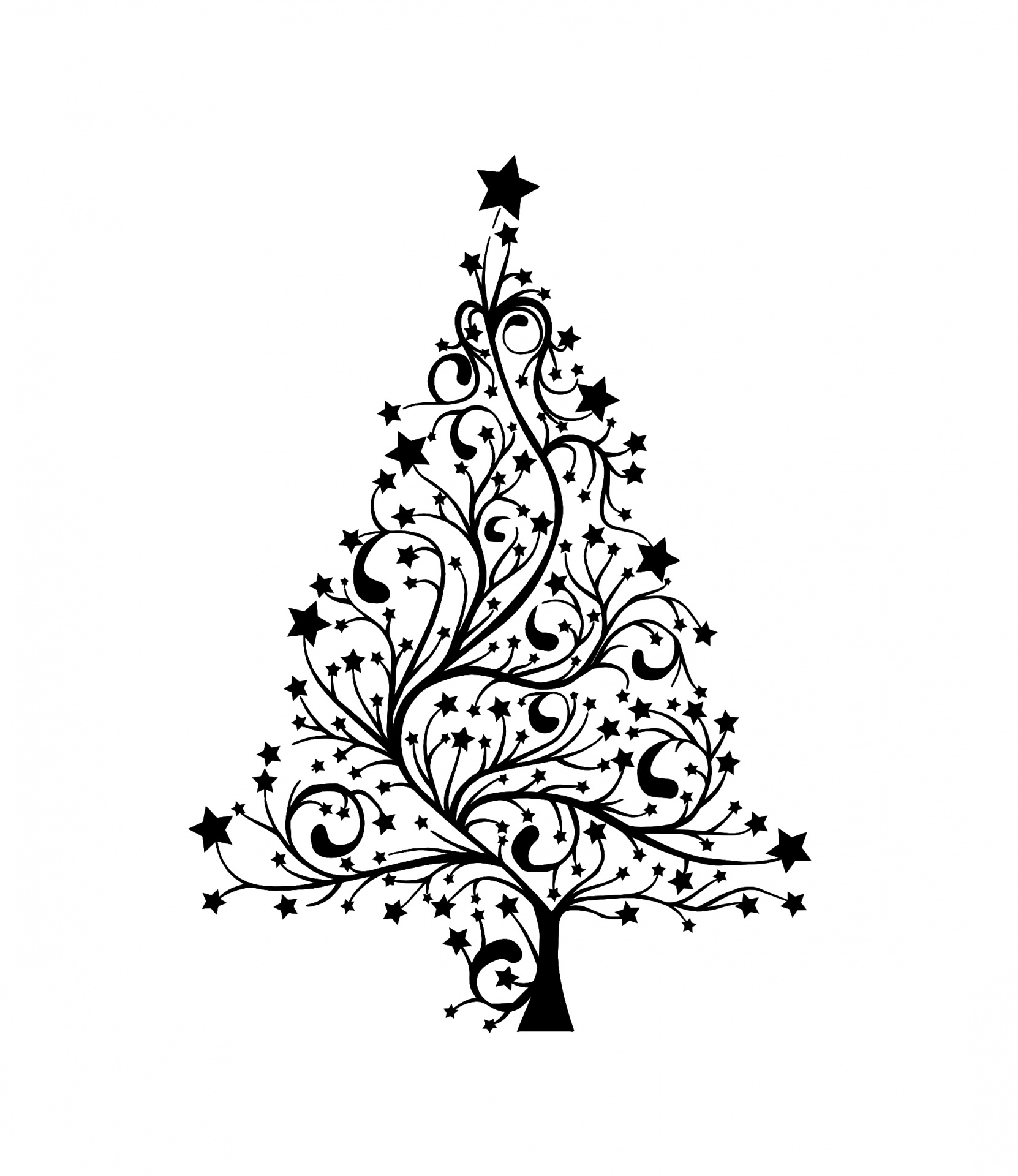 1662x1920 Christmas,christmasampnbsptree,card,christmasampnbspcard,template - Christmas Tree Line Drawing
