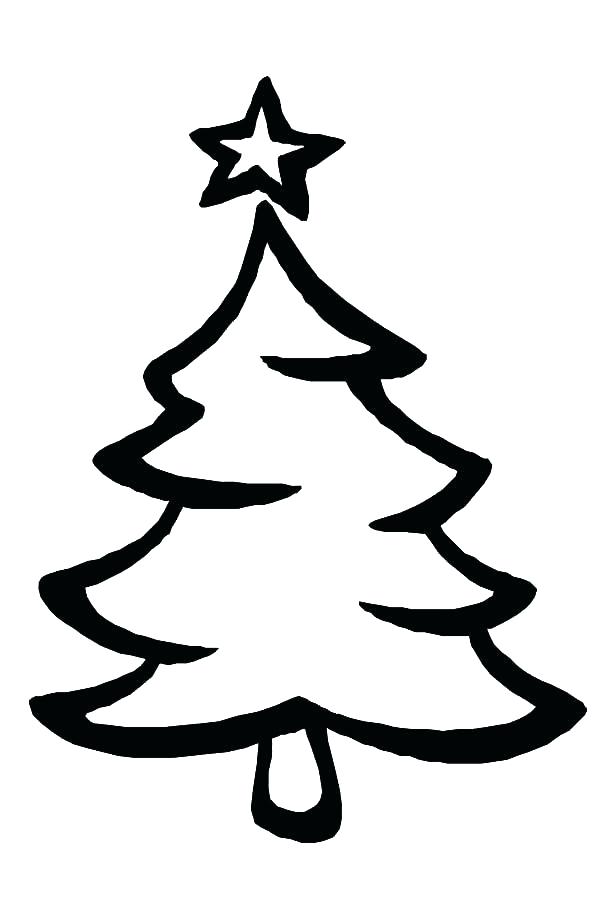 600x903 Christmas Tree Coloring Pages For Preschoolers Coloring Pages - Christmas Tree Step By Step Drawing