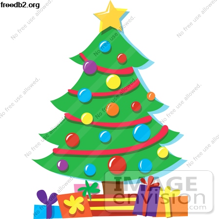 450x450 Christmas Tree Decoration Drawing Halloween Holidays Wizard - Christmas Tree With Presents Drawing