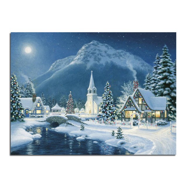 Christmas Village Drawing at PaintingValley.com | Explore collection of