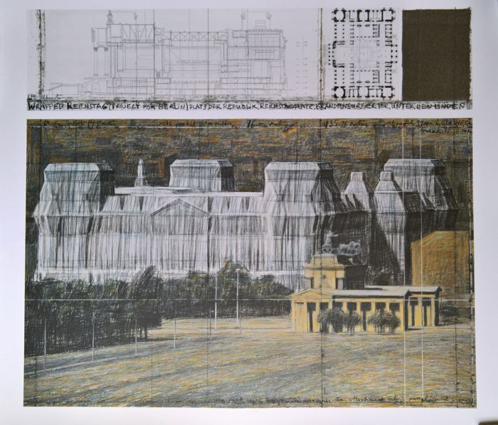 700x598 christo - Christo Drawings