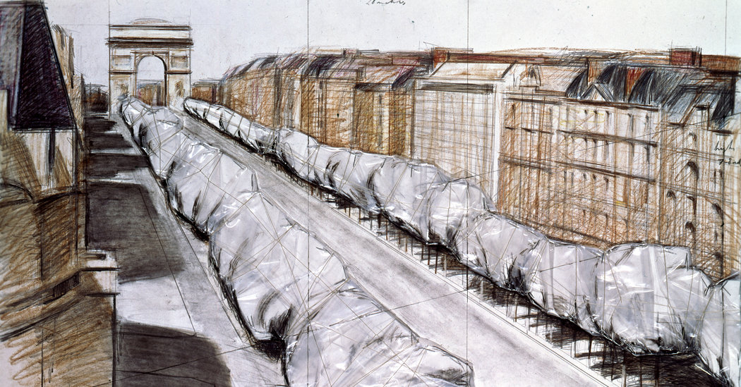1050x549 christo and jeanne claude's wrapped delights, real and imagined - Christo Drawings