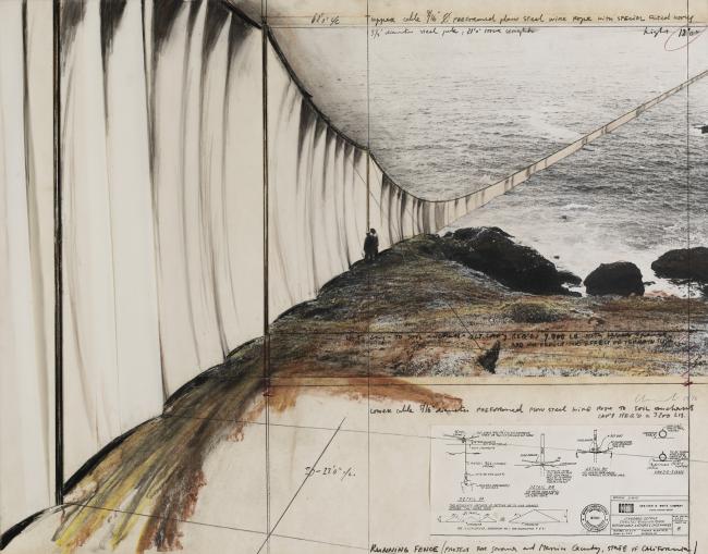 650x509 christo and jeanne claude remembering the running fence - Christo Drawings