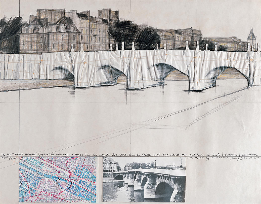 1050x822 what art have i seen more christo drawings and collages chris - Christo Drawings