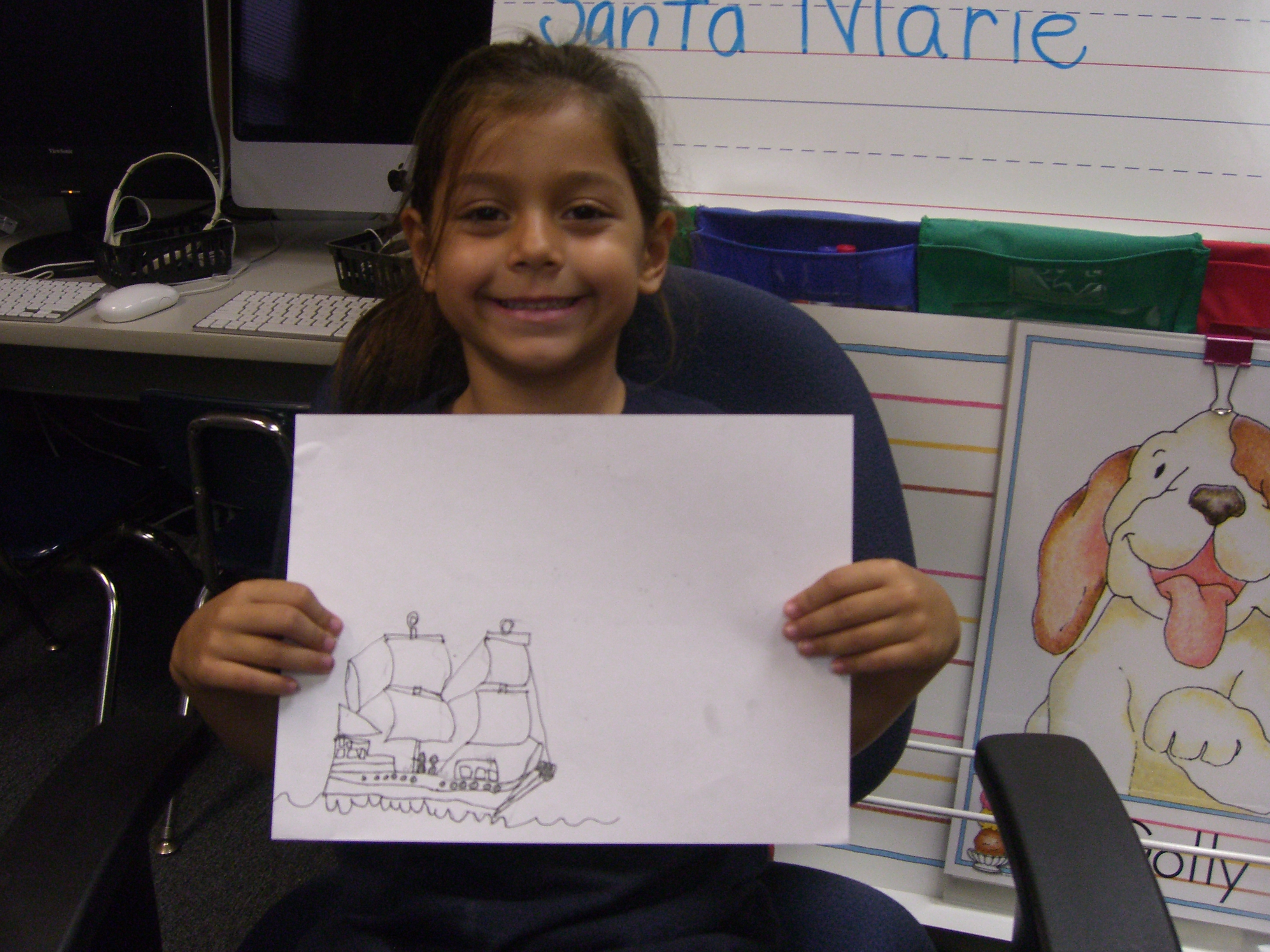 3264x2448 Columbus' Ship Drawing Lesson Mrs Teasdale's Kindergarten Class - Christopher Columbus Drawing