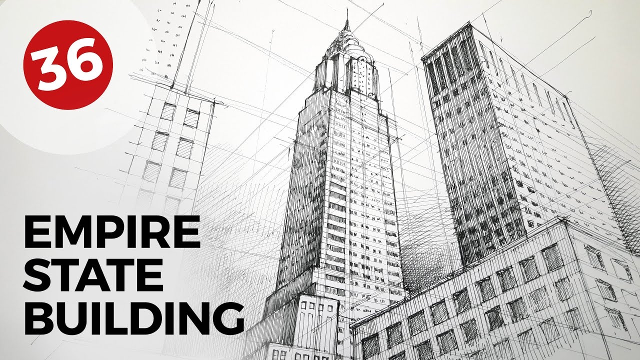 1280x720 Drawing Chrysler Building Daily Architecture Sketches - Chrysler Building Drawing