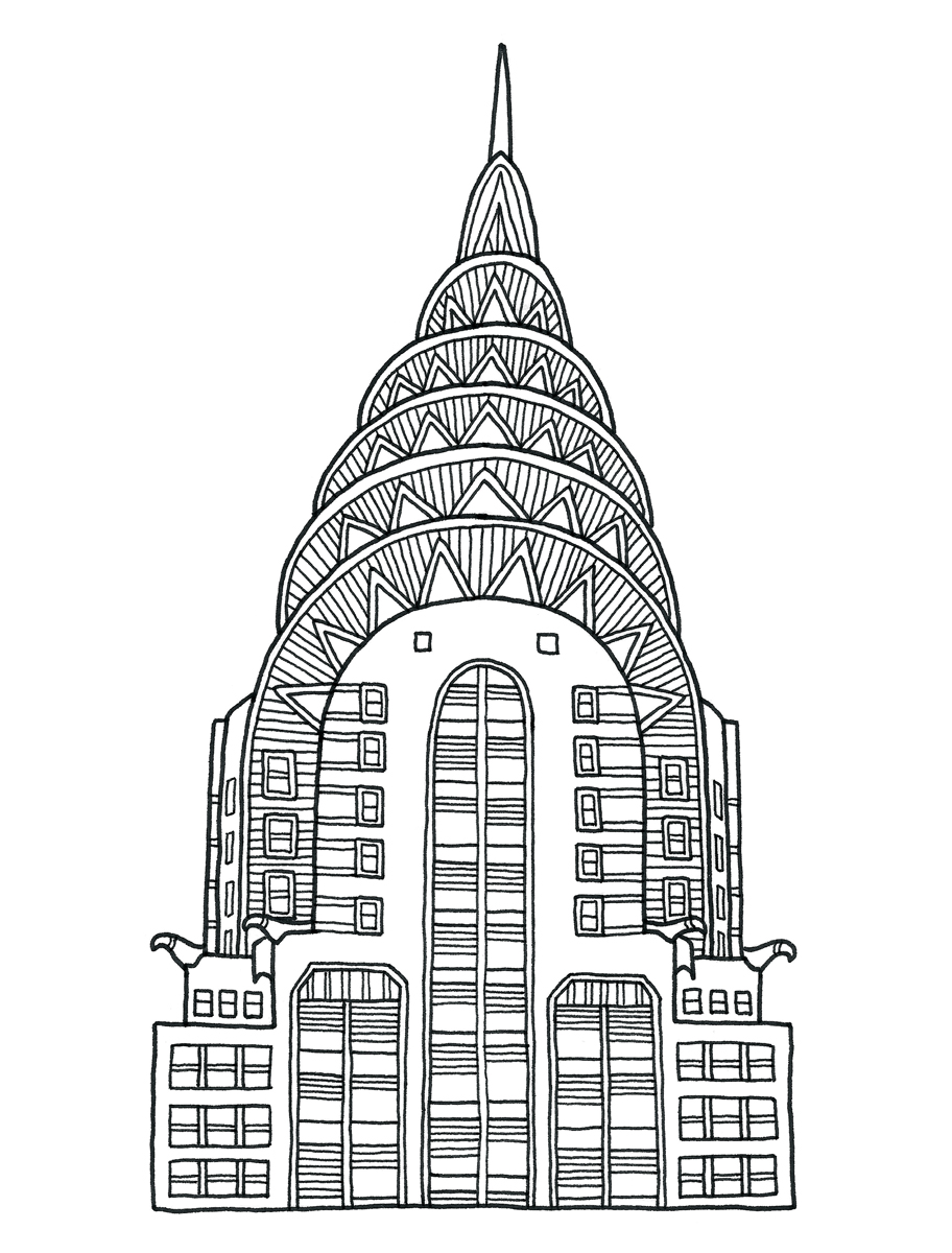 Chrysler Building Drawing At Paintingvalley Com Explore Collection Of Chrysler Building Drawing