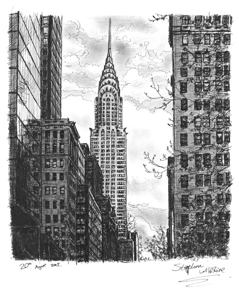 492x600 Chrysler Building - Chrysler Building Drawing