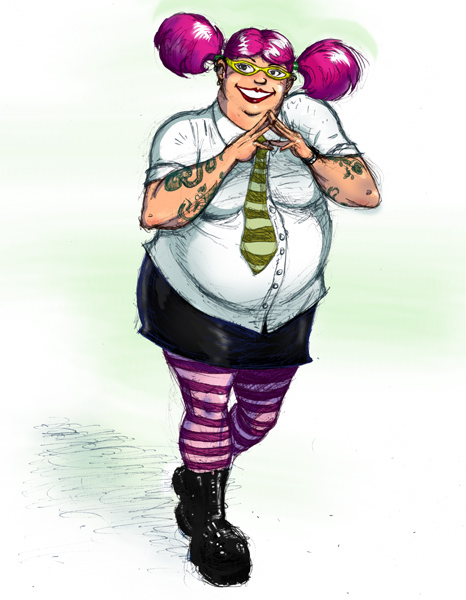 466x600 chubby girl kenny velez - Chubby Girl Drawing