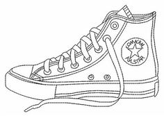 how to draw a pair of converse