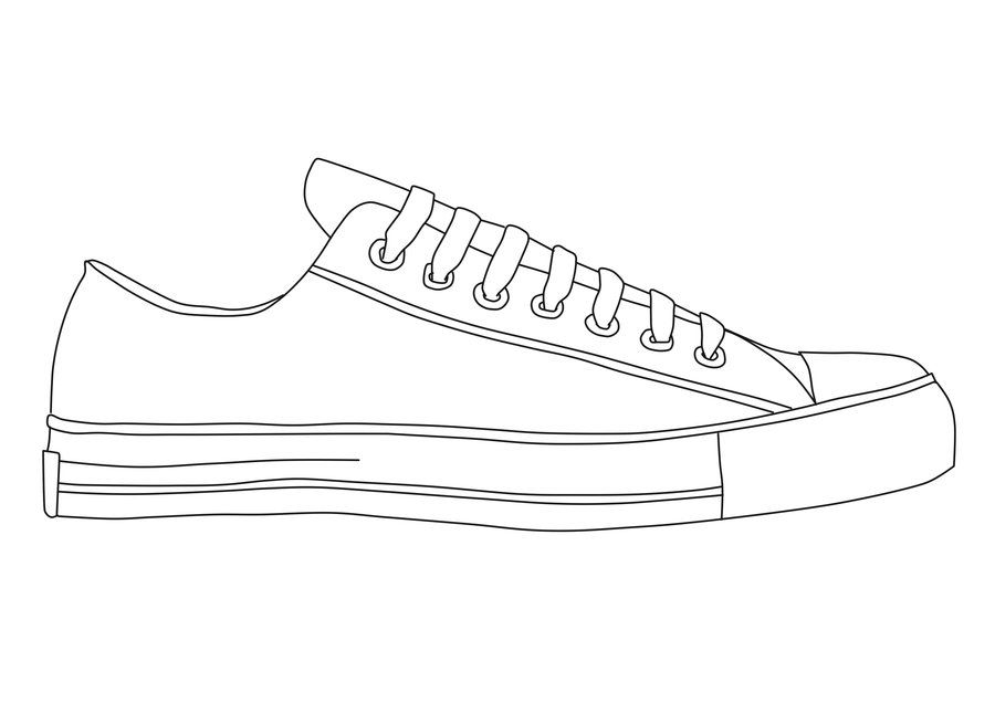 900x636 Chuck Taylor Template - Chuck Taylor Drawing