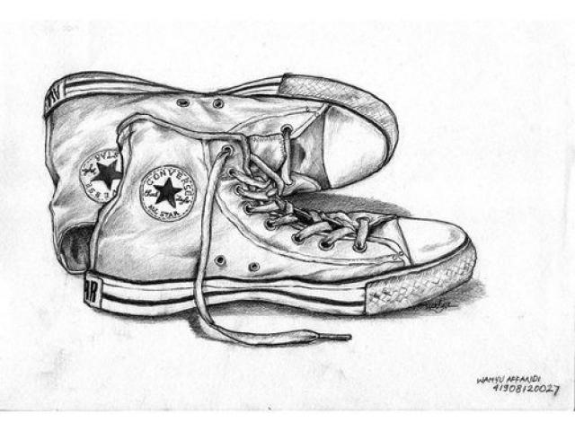 Chuck Taylor Drawing at PaintingValley.com | Explore collection of ...