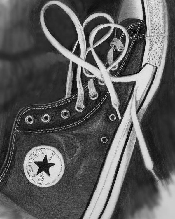 600x750 My Son's Chuck Taylor Converse Shoe Poster - Chuck Taylor Drawing