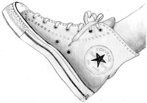 500x353 Why Hey There Re Blog If You Like My Drawing - Chuck Taylor Drawing