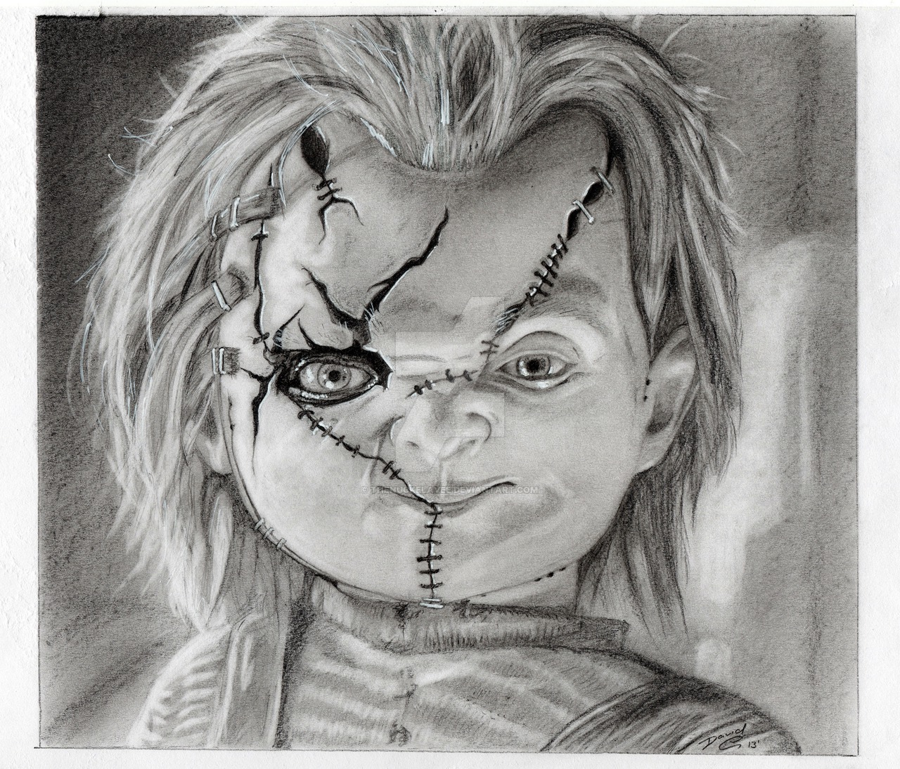 Chucky Sketch at PaintingValley.com | Explore collection of Chucky Sketch