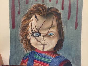 375x281 chucky drawing drawing - Chucky Doll Drawing