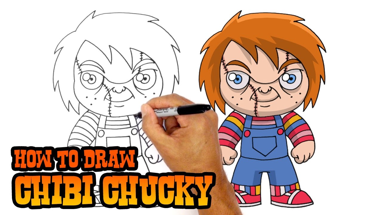1280x720 how to draw chucky child's play - Chucky Doll Drawing