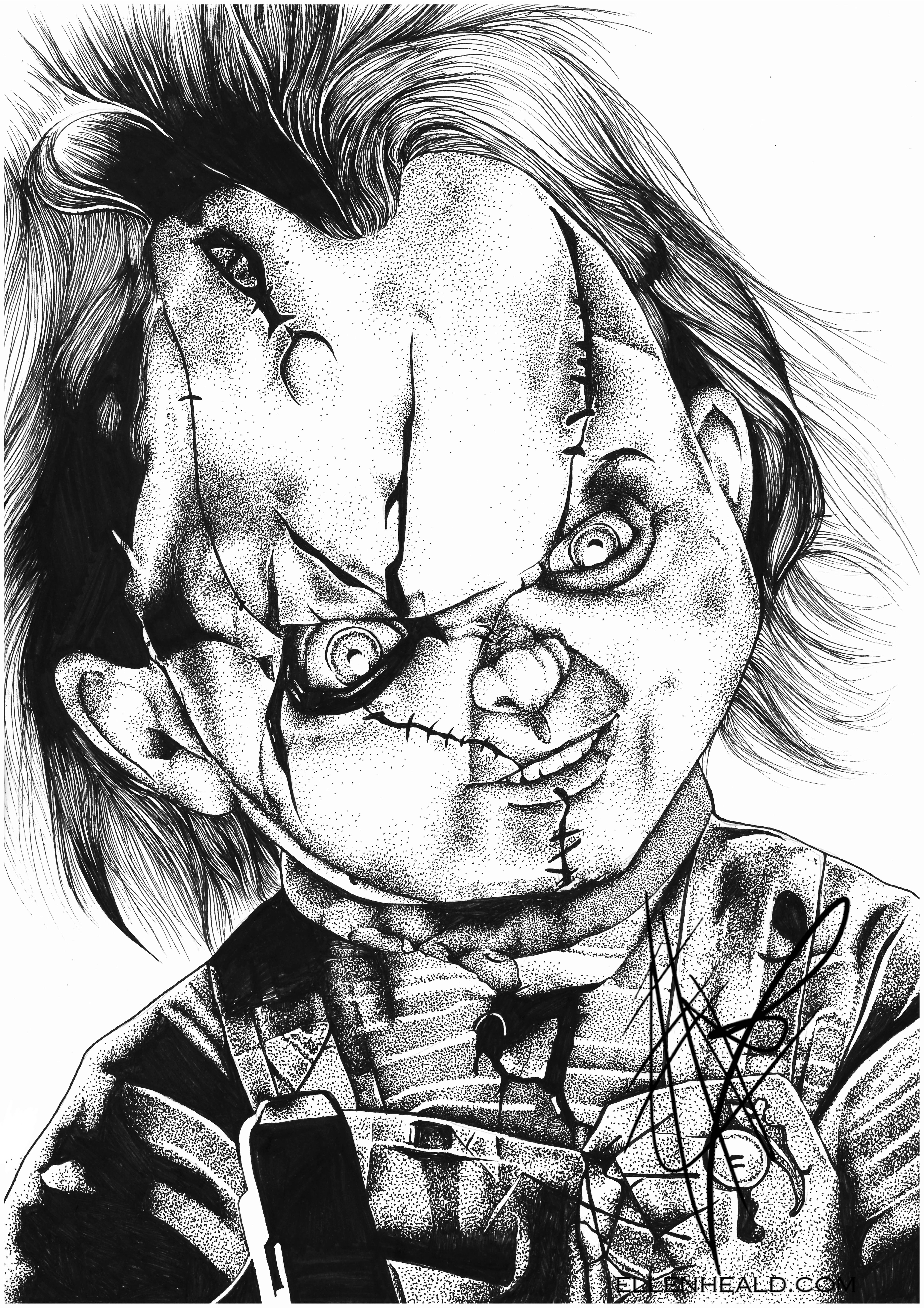 Drawings Chucky And Tiffany Tattoo - Best Tattoo Ideas