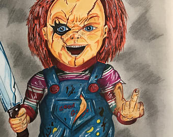 340x270 chucky drawing etsy - Chucky Drawing
