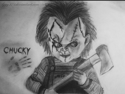 500x376 chucky uploaded - Chucky Drawing