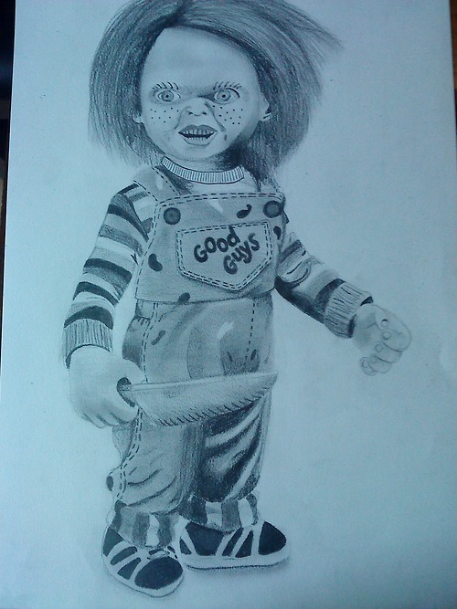 500x667 i dont live in a fairytale, my chucky drawing, i'm actually proud - Chucky Drawing