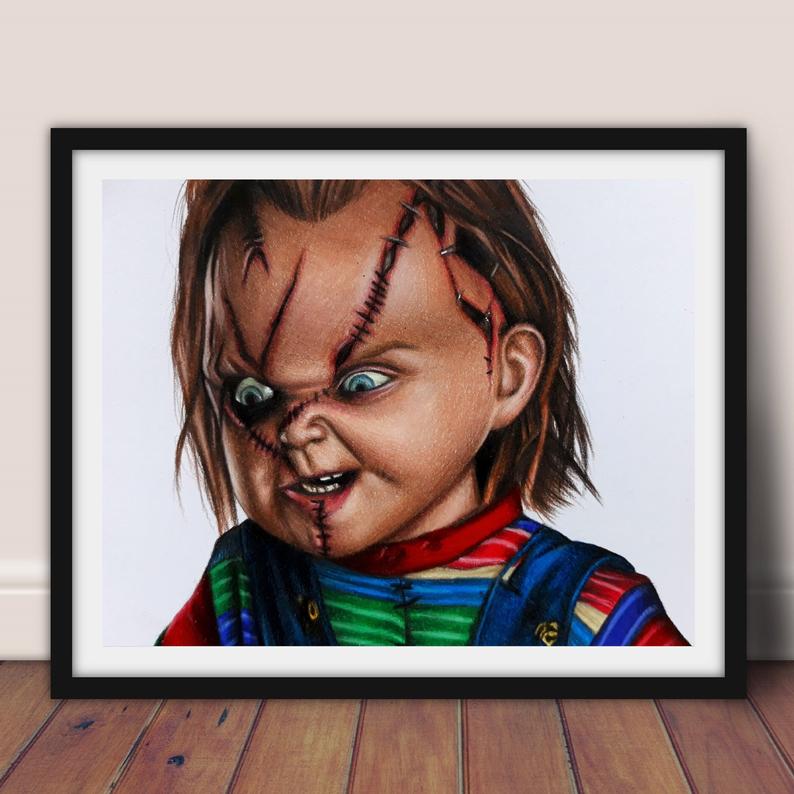 794x794 prints of chucky drawing etsy - Chucky Drawing