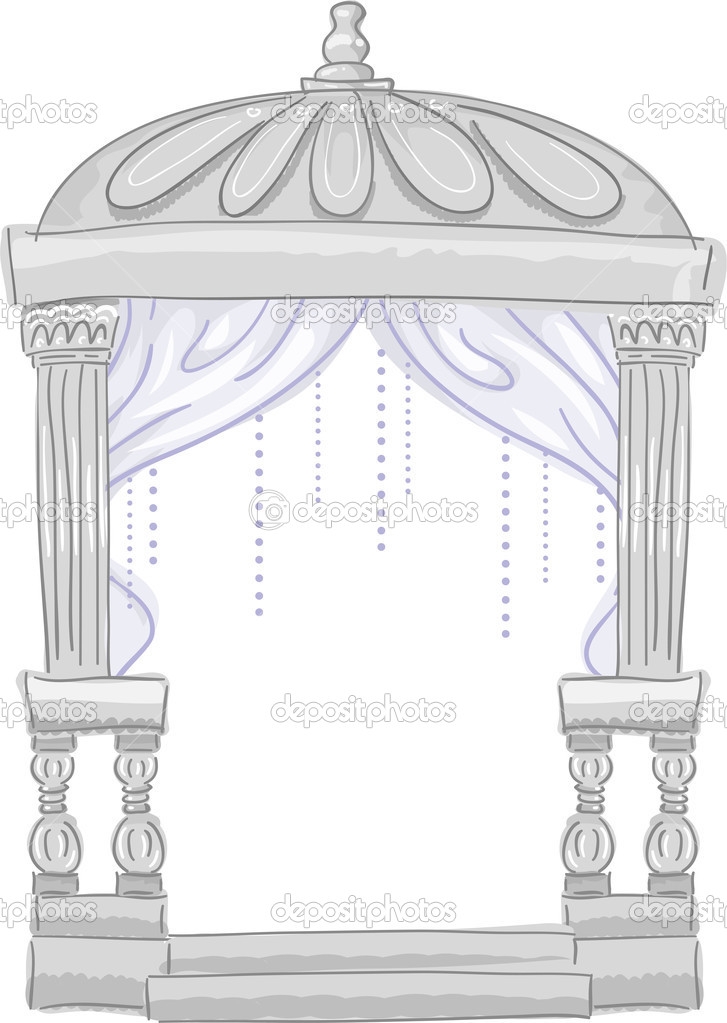 727x1023 chuppah clipart - Chuppah Drawing
