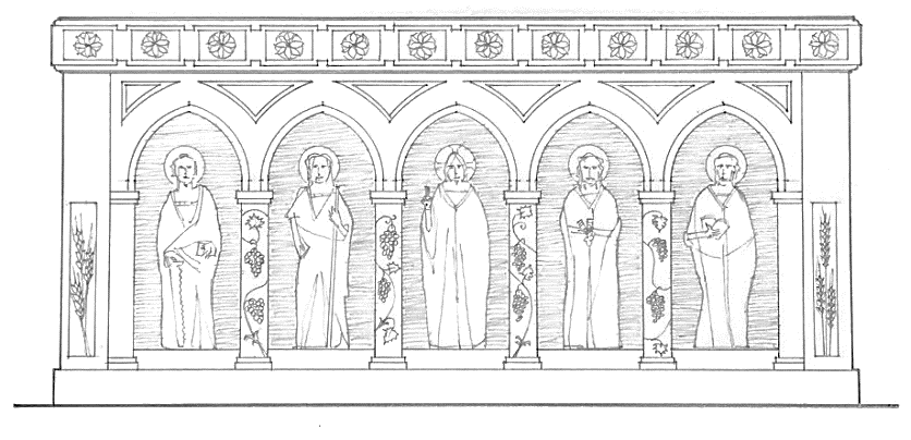 836x404 new church holds relics of the twelve apostles - Church Altar Drawing