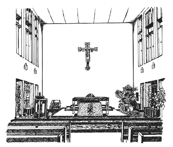 585x497 peter hayton art blog archive st josephs altar - Church Altar Drawing