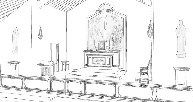 650x345 specialty woodworking design, build, restore - Church Altar Drawing
