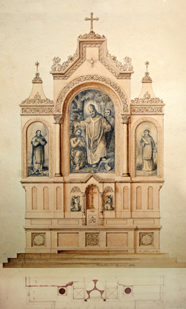 271x450 the institute for sacred architecture articles brother cosmas - Church Altar Drawing