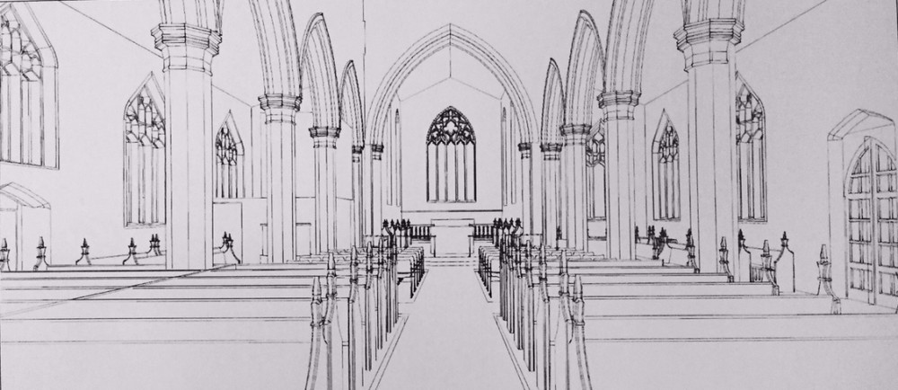 1000x434 all saints cottenham refurbishment project - Church Altar Drawing