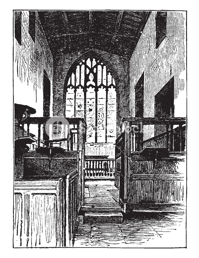 770x1000 an unrestored chancel shown in this picture, it is the part - Church Altar Drawing