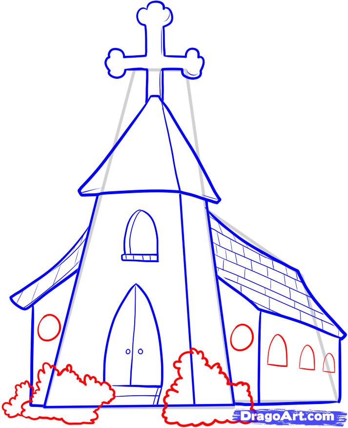 Рисовать церковь. Архитектура рисунки легкие для детей. Храм рисунок легкий при легкий. Церковь из карандаша для школьников. Храм огромный рисунок.