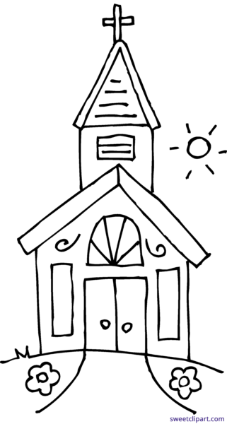 321x600 cathedral drawing chapel huge freebie! download for powerpoint - Church Outline Drawing