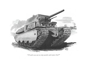 300x225 tank battle art fine art america - Churchill Tank Drawing