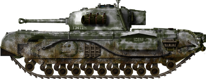 662x254 churchill, infantry tank mk iv - Churchill Tank Drawing
