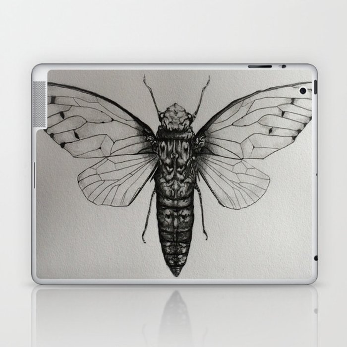 700x700 cicada drawing laptop ipad skin - Cicada Drawing