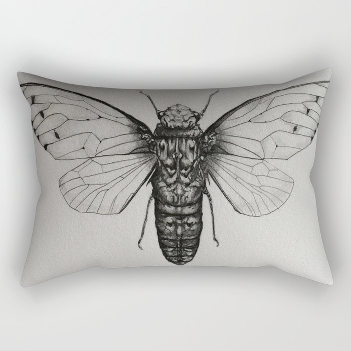 700x700 cicada drawing rectangular pillow - Cicada Drawing