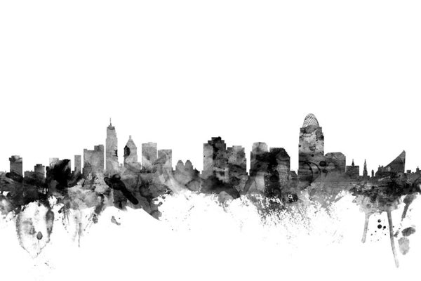 Cincinnati Skyline Drawing at PaintingValley.com | Explore collection ...