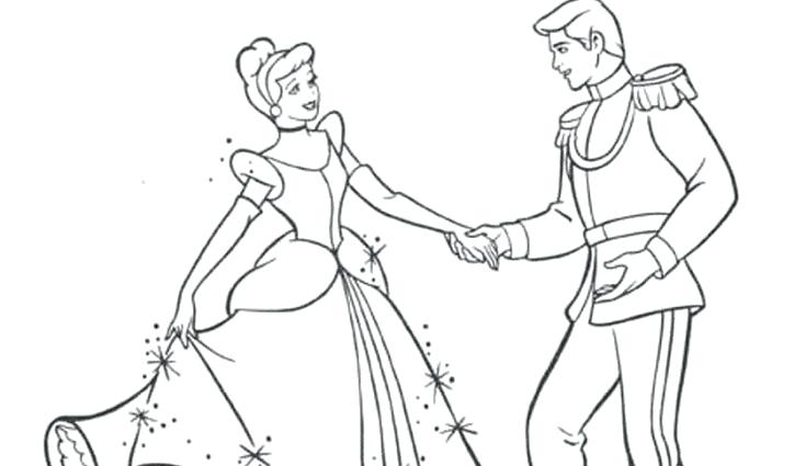 724x425 Cinderella And Prince Charming Coloring Pages Coloring Pages - Cinderella And Prince Charming Drawing
