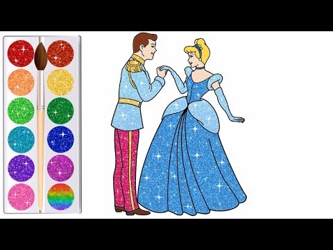 480x360 Download How To Draw Cinderella Disney Princess Prince Cute - Cinderella And Prince Charming Drawing