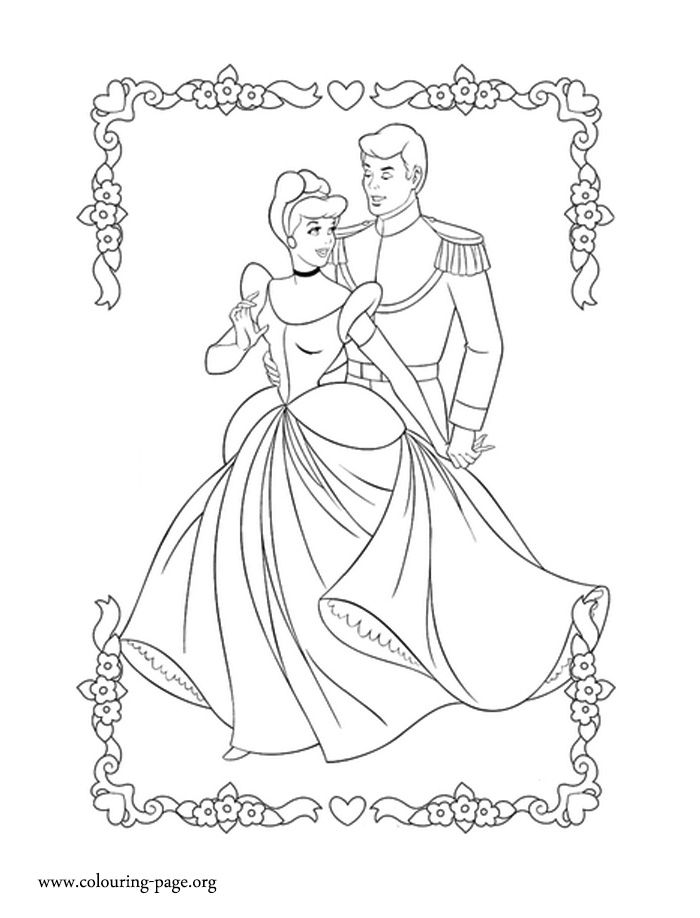 Cinderella And Prince Charming Drawing At Paintingvalley.com 